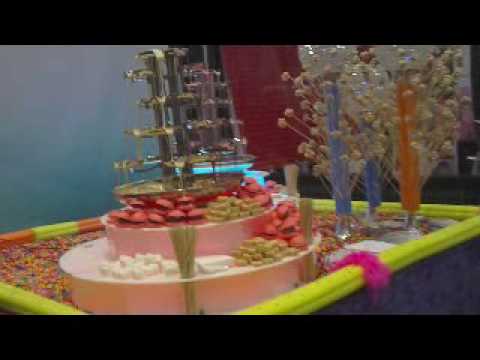 Double Chocolate Fountain award winning booth and CSEME