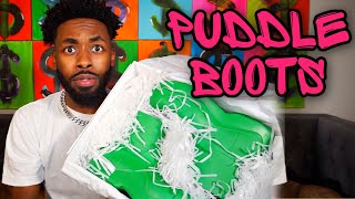 BOTTEGA VENETA PUDDLE BOOTS Unboxing Try On and Sizing