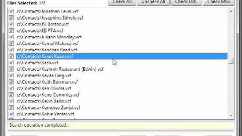 VCF to EML Conversion. Convert Outlook Contacts vCard to EML format
