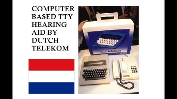 TTY - Computer Based Hearing Aid - 1984 - Text Telephone by Dutch Telecom B.V.