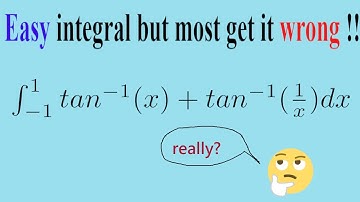 Integration of arctan(x)+arctan(1/x)| daily integral problem 19