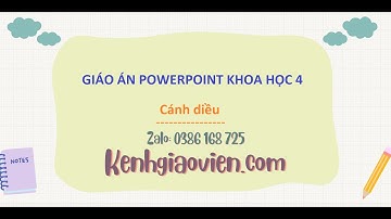 Giáo án powerpoint Khoa học 4 Cánh diều | GA điện tử Khoa học 4 CD