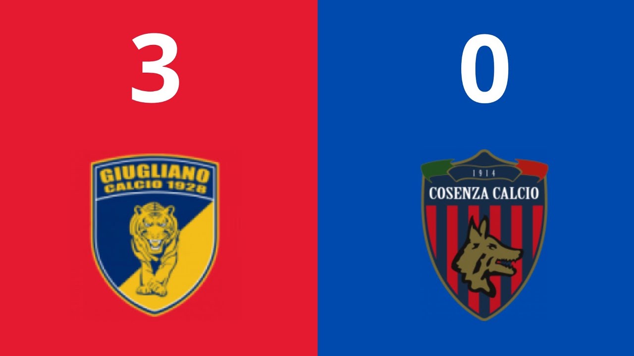 GIUGLIANO-COSENZA 3-0 ~ IL COSENZA DI BUSCÈ PERDE MALE IN CAMPANIA!! - CON LAVAGNA TATTICA