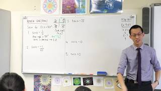 Y10 Review Questions (Solving sin x = ½) Y10 Review Questions (Solving sin x = ½)