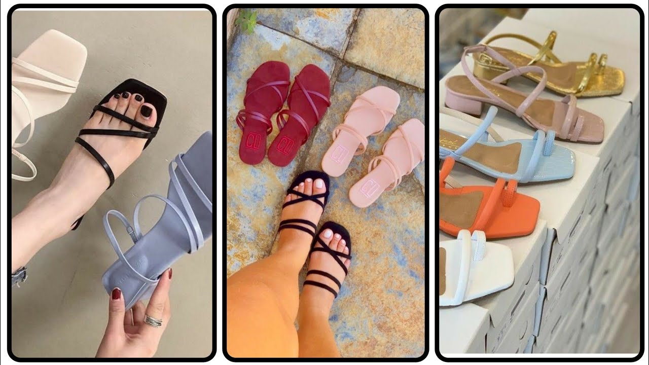 Best And Cool Girls Flat Sandals For party wear design ideas - YouTube