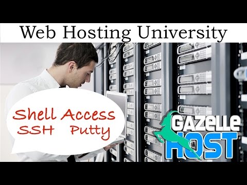 Open a Session in Putty - SSH- Web Hosting University - gazellehost.com/whu
