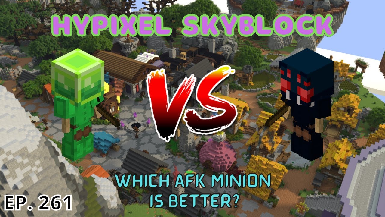 Are Slime Minions Better Than Tarantula Minions? I Hypixel Skyblock