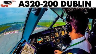Piloting Airbus A320 out of Dublin + Power Up 1st Flight of the Day