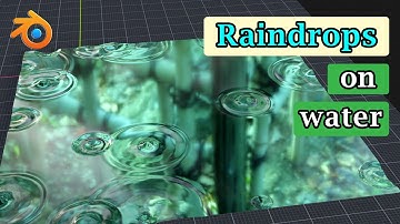 Create Rain Drops on Water using Dynamic Paint Physics | Easy Tutorial: Blender Eevee & Cycles