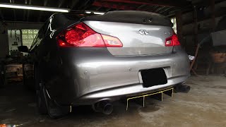 Infiniti G37xs sedan | How to make a Rear Diffuser for $10 dollars!