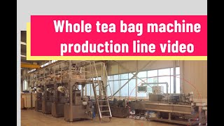 Tea bag packing line with automatic cartoning functions  tea bag machine with cartoning heat sealing