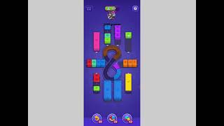 Loop master color jam sort level 575 Hard level solution for gameplay