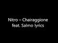 Nitro - Chairaggione (Prod. by tha Supreme) ft. Salmo lyrics