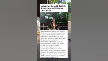 El Rumi Menang TKO dalam 38 Detik, Jefri Nichol Cedera Bahu #ElRumi #JefriNichol #Tinju