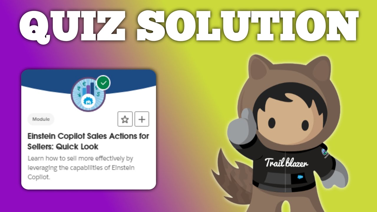 Einstein Copilot Sales Actions for Sellers: Quick Look | Salesforce ...
