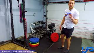 Dynamic Single‑Arm Band Row | Explosive Band Back Exercise for Lats, Upper‑Back & Power