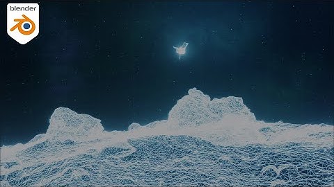 NASA TRON-style animation in Blender EEVEE: OSIRIS-REx