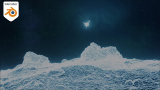 NASA TRON-style animation in Blender EEVEE: OSIRIS-REx