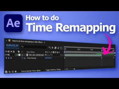 How to do time remapping in After Effects