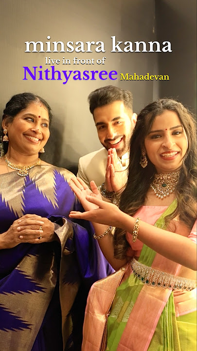 Singing MINSARA KANNA in front of the LEGEND Nithyasree Mahadevan with Sivaangi for Rajinikanth sir