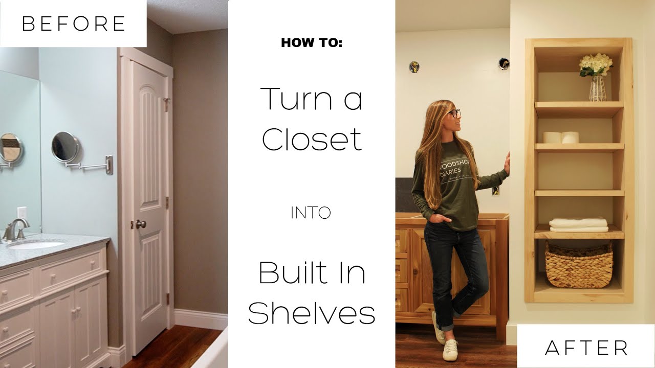 Built-in closet shelving the easy way (step by step tutorial)