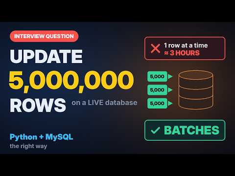 Updating 5 Million Rows in MySQL with Python — The Right Way (Batches + Keyset)