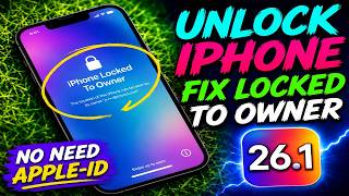 🚨 iPhone Locked to Owner? iOS 26.1 Fix Revealed 🔥 Apple ID Solution Guide! 📱🔓