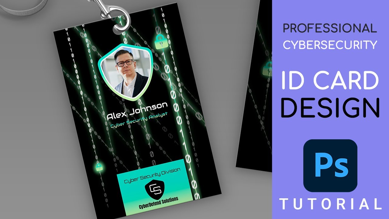 Design a Professional Cyber Security ID Card | Kofhearts Designs - YouTube