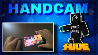Minecraft Hive | Hive Skywars HANDCAM // Phone Gameplay