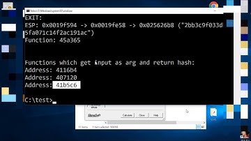 The Art of Fuzzing - Demo 8: How to find the in-memory fuzzing function (HashCalc)