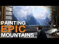 Painting an EPIC Mountain Scene! [ Landscape Painting Techniques in Oils ]