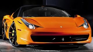 Satin orange ferrari 458 italia on lexani forged sport series wheels