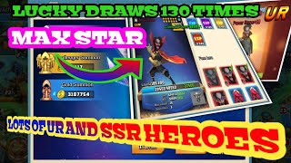 CLASH OF Legends/COZ2||LUCKY DRAW on 130x GOT a lots of heroes(SSR/UR)||MAGE 5xn➡️ MAX STAR☆✅  😉😉🤩🤩