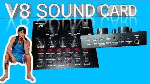 UNBOXING V8 SOUND CARD/LAZADA