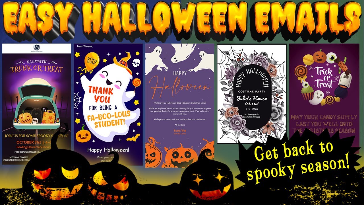 Halloween Email Examples 2025 | Free Templates for Gmail + Outlook