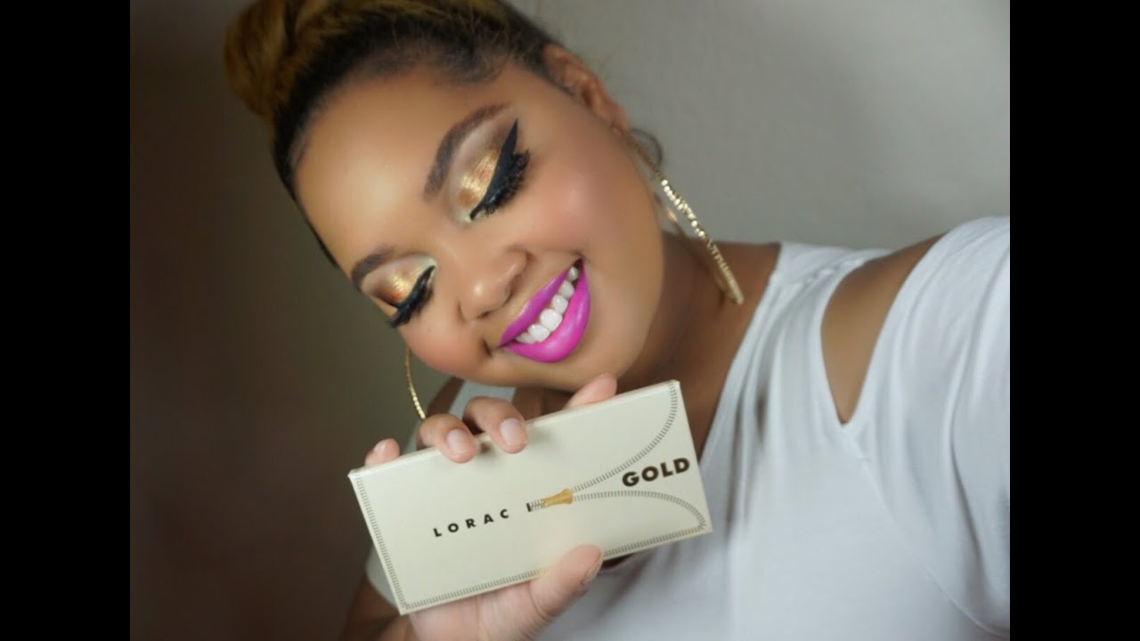 Lorac Unzipped Gold Palette Tutorial Review KBJPA YouTube