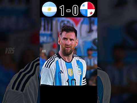 Argentina vs Panama 2-0 Messi Free kick Goal Friendly 2023 #football #youtube #shorts