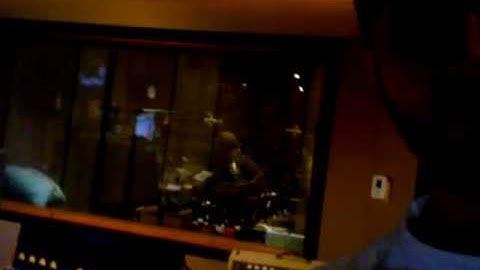 Footage from the "Lonely Lives" studio session (Asleep in the Machine)