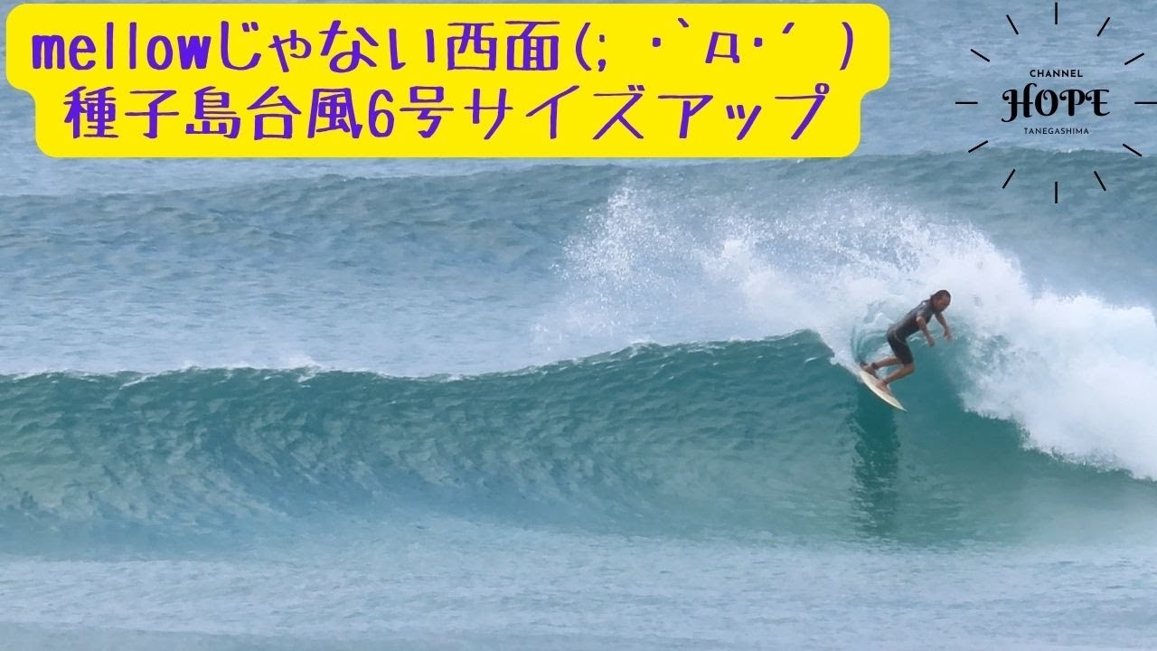 ≪種子島≫台風6号でmellowじゃない西面（サイズアップ） - YouTube