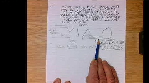 3 Phase Transformer Connections problem 1
