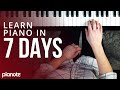 7 days to learning piano beginner lesson