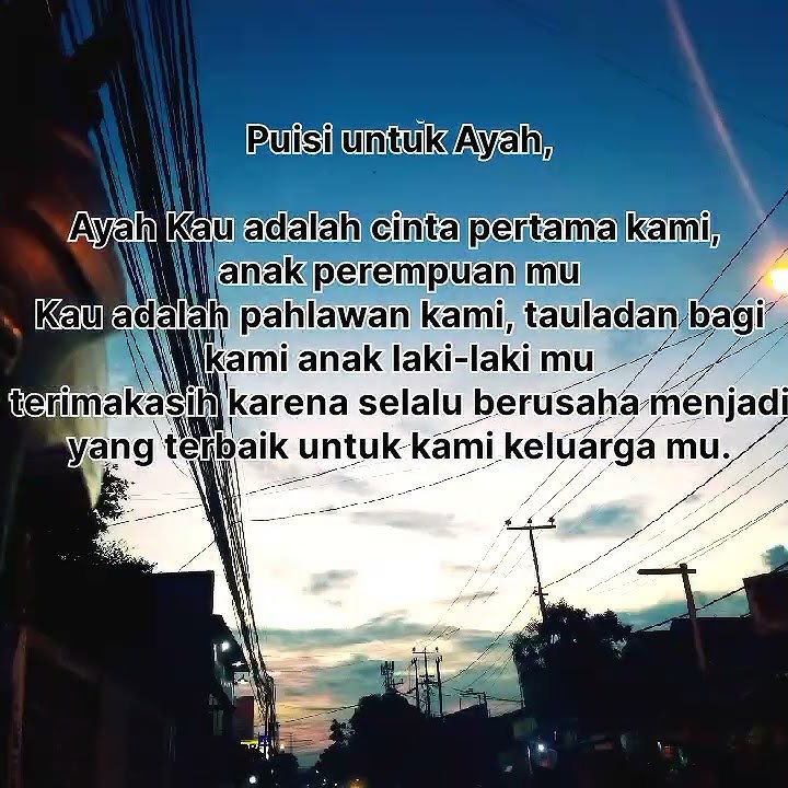 Puisi untuk Ayah #puisiuntukayah #randomvideo