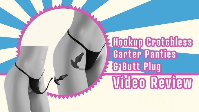 Hookup Crotchless Garter Panties & Butt Plug Video Review by Betty's Toy  Box 