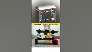 Footstep power generation #solidworks #3d #3dmodeling #3danimation #3dwork #autocad