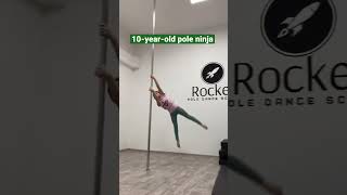 10yearold pole ninja Inna Boyko #gymnastics #shorts #polesport #kidsdance #girlpower #poledance