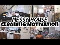 Messy house cleaning motivation all day clean with me get it all done