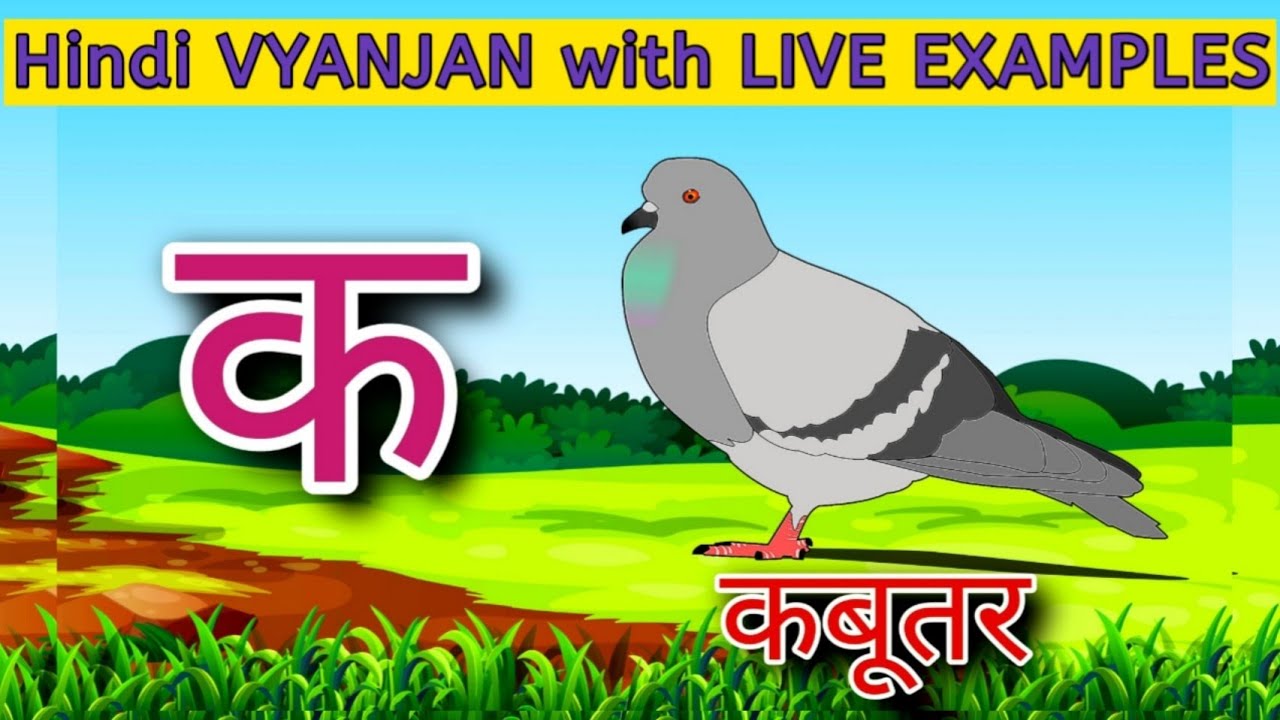 Hindi VYANJAN with LIVE Examples       Hindi Vyanjan  WATRstar