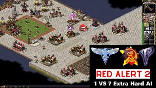 Red Alert 2 Yuri's Revenge Gameplay I 1 Yuri vs 7 Extra Hard Ai