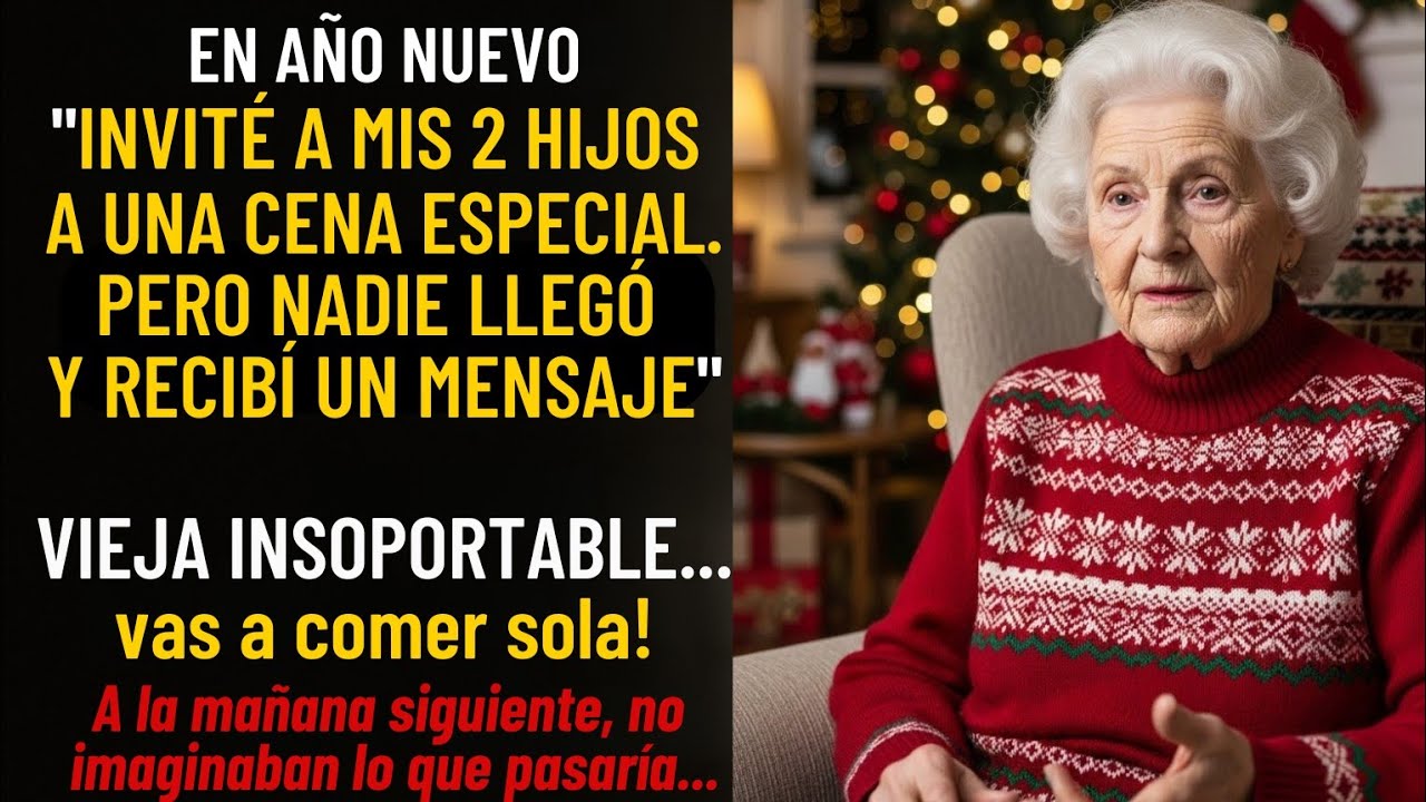 En Año Nuevo, Mis Dos Hijos Me Insultaron: “Vieja Insoportable, Come Sola” No Sabían Que...