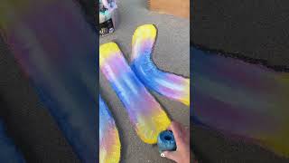 Easy Chalk Blending Technique… with a pool noodle!  😉